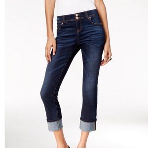 INC straight leg curvy fit crop jeans